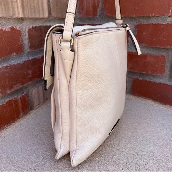 Vince Camuto Genuine Leather “Min” Crossbody in Birch White - Picture 5 of 11